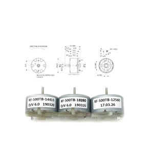 RF500TB12560 14415 18280 Petit moteur DC pour humidificateur à pulvérisation de parfum 3V/6V/12V - Product Image 2