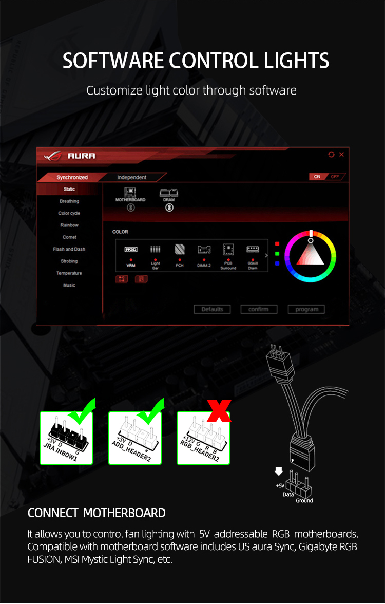 COOLMOON CM-M2A M.2 SSD refroidisseur Adressable 5V ARGB Carte Mère lumière syn Logiciel contrôle LED M2 Soclid state drive dissipateur de chaleur