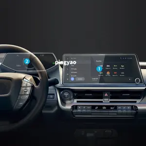 Protetor de Tela de Vidro Temperado Película Protetora Carplay Dash Painel Para Toyota Prius 2024 Acessórios Veículo Rádio