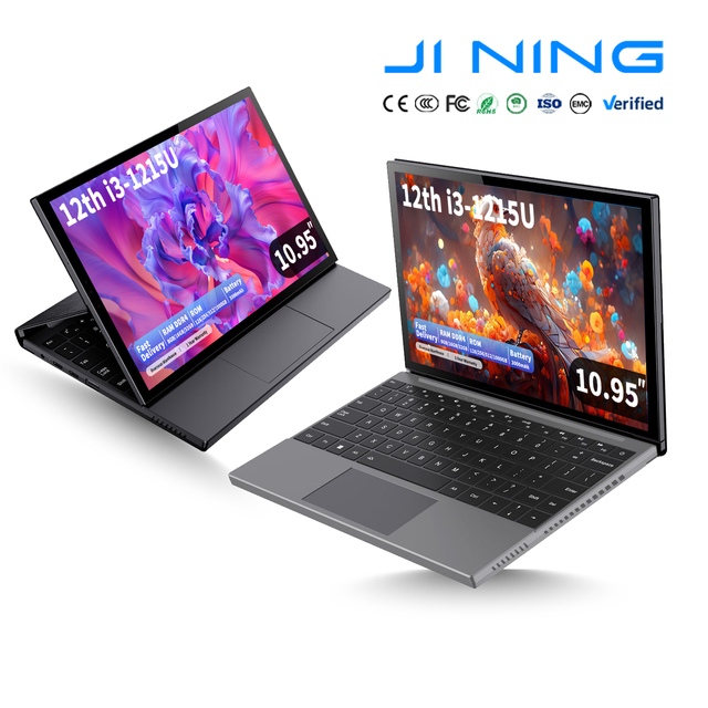 New OEM 10.95 Inch 2 in 1 Laptop Intel Core I3 1215U 6 Cores Touch Screen IPS 16GB 512GB SSD WiFi 6 Pocket for Business Notebook