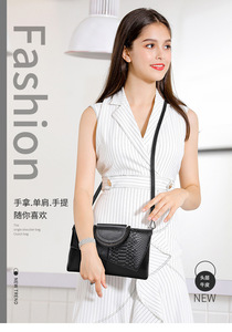 Bolso de Mano de Diseño Personalizado para Mujer, Bolso Tote con Asa de Cuero Genuino, Bolso Bandolera de Lujo para Damas - Product Image 2