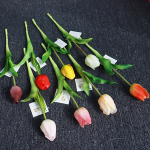 TG027 Wholesale Single Branch Real Touch <strong>Tulip</strong> <strong>Table</strong> Decorative Flowers Artificial Wedding Decorative Flowers - Product Image 2