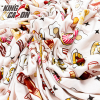 KINGCASON Vente en gros de divers tissus en velours ultra doux et confortables avec motifs imprimés de dessins animés pour les marchés brésiliens