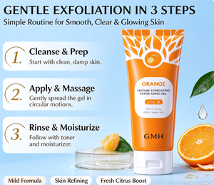 Gel Exfoliante Suave con Enzimas de Naranja, Gel Facial Aclarante para Limpiar Profundamente los Poros y Eliminar la Piel Muerta, para una Piel Suave - Product Image 3