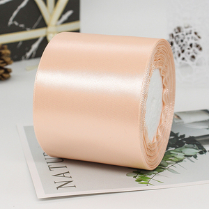 3 pouces * 25 verges/rouleaux de ruban de satin large couleur unie pour les bouquets de mariée de mariage, la ceinture de chaise, l'artisanat de décoration de fête de vacances - Product Image 4