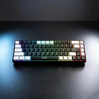 Clavier de jeu mécanique RGB 68 touches 3 modes, interrupteurs rouges remplaçables à chaud, batterie 2000 mAh, compatible Windows et Mac - Vente Flash