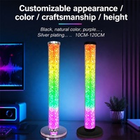 Lámpara LED RGB Inteligente con Sensor de Ritmo, Control por Aplicación, Lámpara de Ambiente Activada por Sonido para Configuración de Juegos, Decoración de Escritorio
