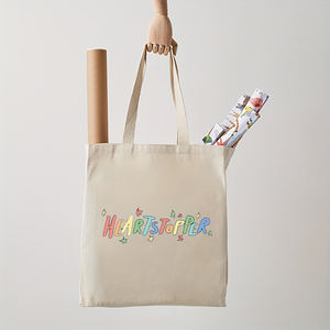 Bolso de Hombro de Lona con Estampado Heartstopper, Bolsa de Compras Reutilizable con Logotipo Impreso Personalizado para Mujer, 1 Unidad - Product Image 6