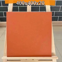 Tuiles carrées en terre cuite rouge pour pavage de jardin décoratif extérieur 400*400