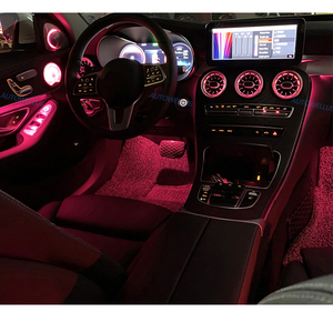 Luce Ambientale Autowellus 3/64 Colori per <span class=keywords><strong>Mercedes</strong></span>-Benz Classe C/<span class=keywords><strong>GLC</strong></span> <span class=keywords><strong>Coupé</strong></span> W205 C43 C63 X253, Illuminazione Decorativa LED per Bocchette e Altoparlanti - Product Image 5
