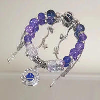 Bracelets à pampilles perlées de style unique et original, en gros, pour femmes et filles, avec une esthétique haut de gamme et des cristaux