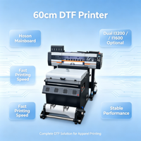 Imprimante DTF 60 cm avec carte mère Hoson stable, vitesse d'impression rapide, machine de transfert thermique pour t-shirts, pour l'impression personnalisée quotidienne de vêtements