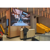Layar LED Tetap Dalam Ruangan P1.25 P1.53 Ultra Tipis Definisi Tinggi untuk Kantor, Lobi, Pusat Perbelanjaan