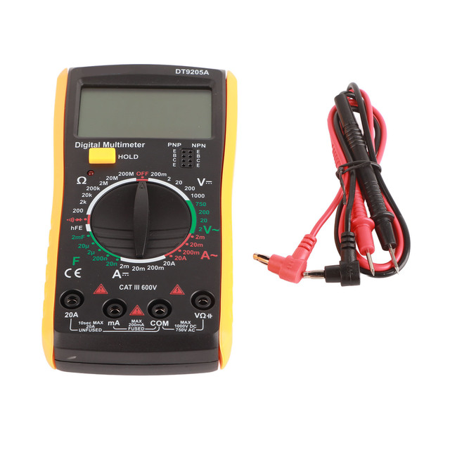 DT-9205A Multimeter Tester Digital Multimeter Hand Held LCD Multimeter