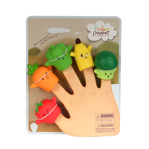 Baby Hand Early Education Rubber Finger <strong>Puppets</strong> Cute Animals Vegetable Family Rubber Finger <strong>Puppet</strong> Sets - Product Image 1