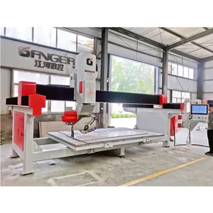 גנגר קוורץ פולני מכונה 5 ציר CNC גרניט גשר מסור GQ-3220D עבור גרניט השיש קוורץ