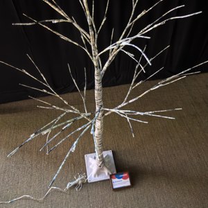 Lumière d'<span class=keywords><strong>arbre</strong></span> en <span class=keywords><strong>bouleau</strong></span> en fer industriel, éclairage haute luminosité, <span class=keywords><strong>arbre</strong></span> festif en métal résistant aux intempéries pour porche ou salon - Product Image 6