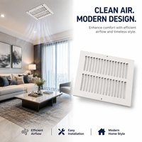 Grille d'aération de plafond monocouche 8x8 de haute qualité, la plus vendue