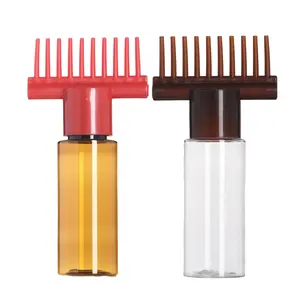 60ML Professional Haarfärbekamm Leere Haar färbemittel flasche mit Applikator bürste Dispens ing Salon Haarfärbemittel-Styling-Tools