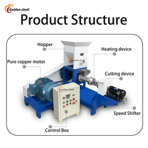 Machine de fabrication de palettes d'aliments secs pour animaux de compagnie de bonne qualité à bas <span class=keywords><strong>prix</strong></span> Machines de fabrication d'aliments pour chiens Machine d'extrusion d'aliments pour chiens durable - Product Image 4