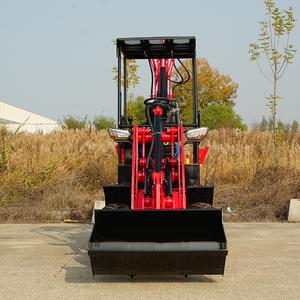 Сертифицированный CE мини-трактор экскаватор-погрузчик мини-трактор с экскаватором и фронтальным погрузчиком - Product Image 3