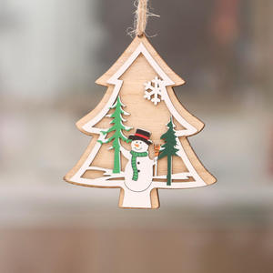 Gnomo Natalizio in Legno da Appendere, Decorazioni Natalizie <span class=keywords><strong>per</strong></span> Casa, Ornamento Natalizio, <span class=keywords><strong>Capodanno</strong></span> Felice - Product Image 4