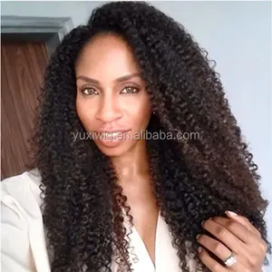 Hot !!! Kinky curl 100% Cambodian virgin remy hair weft