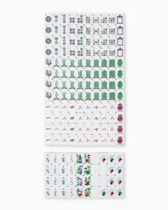 Ensemble de Mahjong de Luxe Personnalisé Pliable et Superposé, Imprimé UV, Gravé, Mini, de Voyage, pour 4 Joueurs, Écologique, Durable, 160 166, Divertissement - Product Image 2