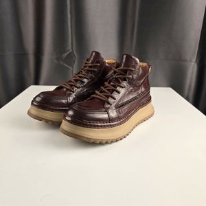 High Quality Horsehide Ankle <b>Boots</b> for Men's Outdoor Hiking-Durable Waterproof Breathable Winter Autumn Style - Product Image 5