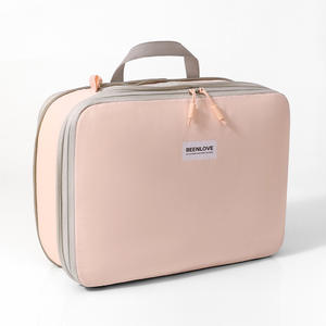 Sac de rangement pour vêtements Beilian, grande capacité, sac de voyage en nylon, forme rectangulaire, portable pour les voyages, rose, bleu, cyan, violet - Product Image 4