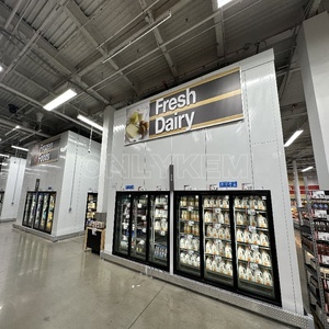 USA Beer Cave Cooler Walk-In Chiller with 10 Display Glass Doors Freezer Room Cold Storage - Product Image 4