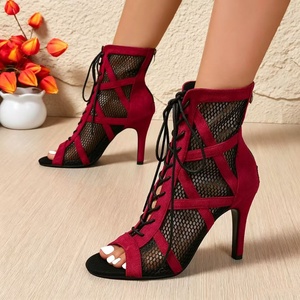 Chaussures de <span class=keywords><strong>danse</strong></span> Bachata Salsa 9,5 cm pour performance, entraînement et enseignement de la <span class=keywords><strong>danse</strong></span> de salon et jazz - Product Image 1