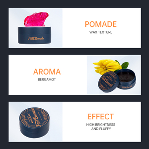 <span class=keywords><strong>Cera</strong></span> para el Cabello de Barbería Profesional, Fijación Súper Fuerte para Hombres, Pomada Fácil de Enjuagar con Base de Agua, Marca Privada - Product Image 6