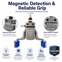 Pince de prise de pièces pneumatique série Mini-ERG/EHRG à mâchoires larges et capteur magnétique pour robot de moulage par injection