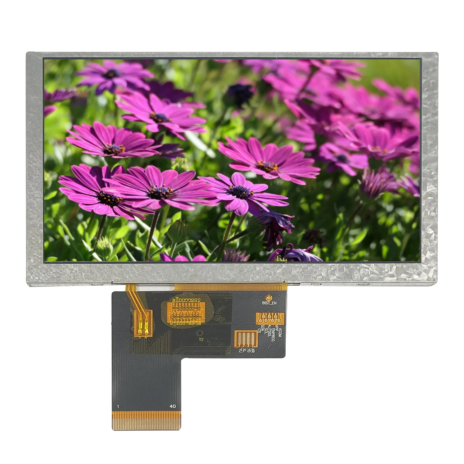 5 pulgadas 480x272 resolución RGB interfaz TFT LCD pantalla módulo ILI6482 40pin LCD pantalla táctil