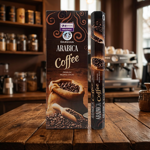 Bâtons d'encens Darshan Arabica Coffee Premium Hexa écologiques longue durée, en bambou, parfumés, aromatiques, encens indien pour - Product Image 1