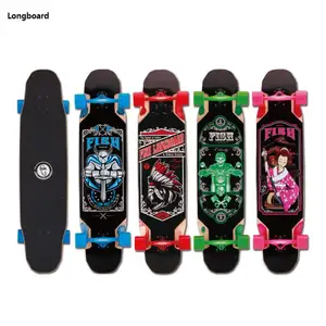 7ply कनाडा के मेपल Longboard लकड़ी स्केटबोर्ड डेक लंबी बोर्ड