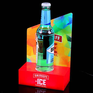 Présentoir lumineux personnalisé en acrylique pour bouteilles d'alcool, étagère LED pour vin, whisky, vodka - Product Image 3