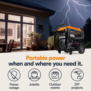 Generador de Gasolina Monofásico Refrigerado por Aire de 15.5 Kw, 15.5kv, 19300W, 50hz, 15500W, HSAMZ-Generador Portátil de Gasolina - Product Image 3