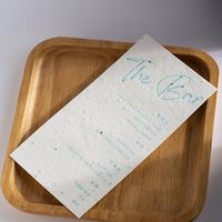 Carte de remerciement personnalisée carte de papier de semences recyclable boîte à bijoux boîte-cadeau insérer des cartes de visite de vœux environnementales