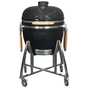 Parrilla Kamado <span class=keywords><strong>de</strong></span> Cerámica SEB OEM Negra <span class=keywords><strong>de</strong></span> 26 Pulgadas, Grande, Extra Grande, para Barbacoa, Asador <span class=keywords><strong>de</strong></span> Carbón para Exteriores - Product Image 1