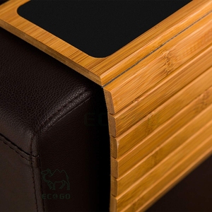 Plateau de canapé pliable en bambou personnalisé, table réglable pour le salon, pour collations, boissons, livres et ordinateurs portables - Product Image 3