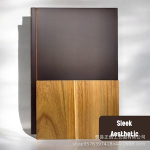 Wooden Serving Tray Acacia Wood <b>Book</b> Cutting Board Creative Kitchen Dining Table <b>Display</b> Plate Solid Color Three Piece <b>Stand</b> - Product Image 2