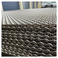 Grillage en acier tressé 2 mm x 4 mm en acier au manganèse pour tamis de tambour, tamisage de sable et de gravier, découpable et soudable