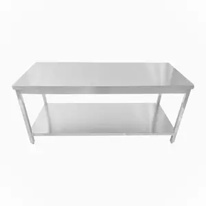 Cheapest Price Buffet Equipment Stainless Steel Workbench 304 Stainless Steel Inox Table