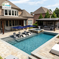 Piscine modulaire en fibre de verre préfabriquée de grande taille pour enfants, pour patio, jardin, extérieur, loisirs, design, piscine creusée