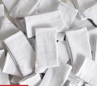 Chaussettes de pédicure unies en polyester et coton, confortables et respirantes, pour hommes et femmes, avec revers tricoté à logo, pour l'été et le printemps