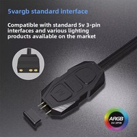 TEUCER 5Vmini ARGB Contrôleur de ventilateur de boîtier PC de bureau et de bande lumineuse 3 broches avec télécommande