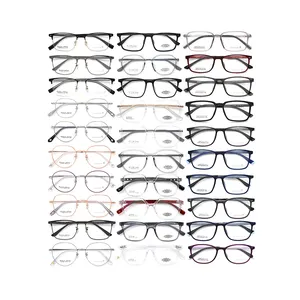 Armação de óculos de acetato, armação de óculos de metal tr90, preço barato, pronto, para óculos de olho