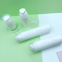 Vente en gros de flacons pompe sans air en plastique vides de 50 ml, 100 ml, 150 ml, 200 ml, contenants pour crème pour le visage, rechargeables